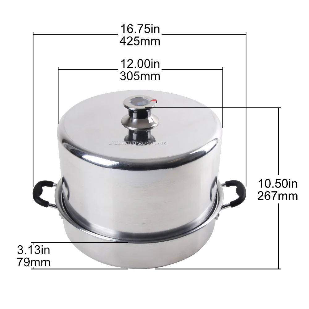 Fruitsaver Aluminum Steam Canner with Tools - Image 4