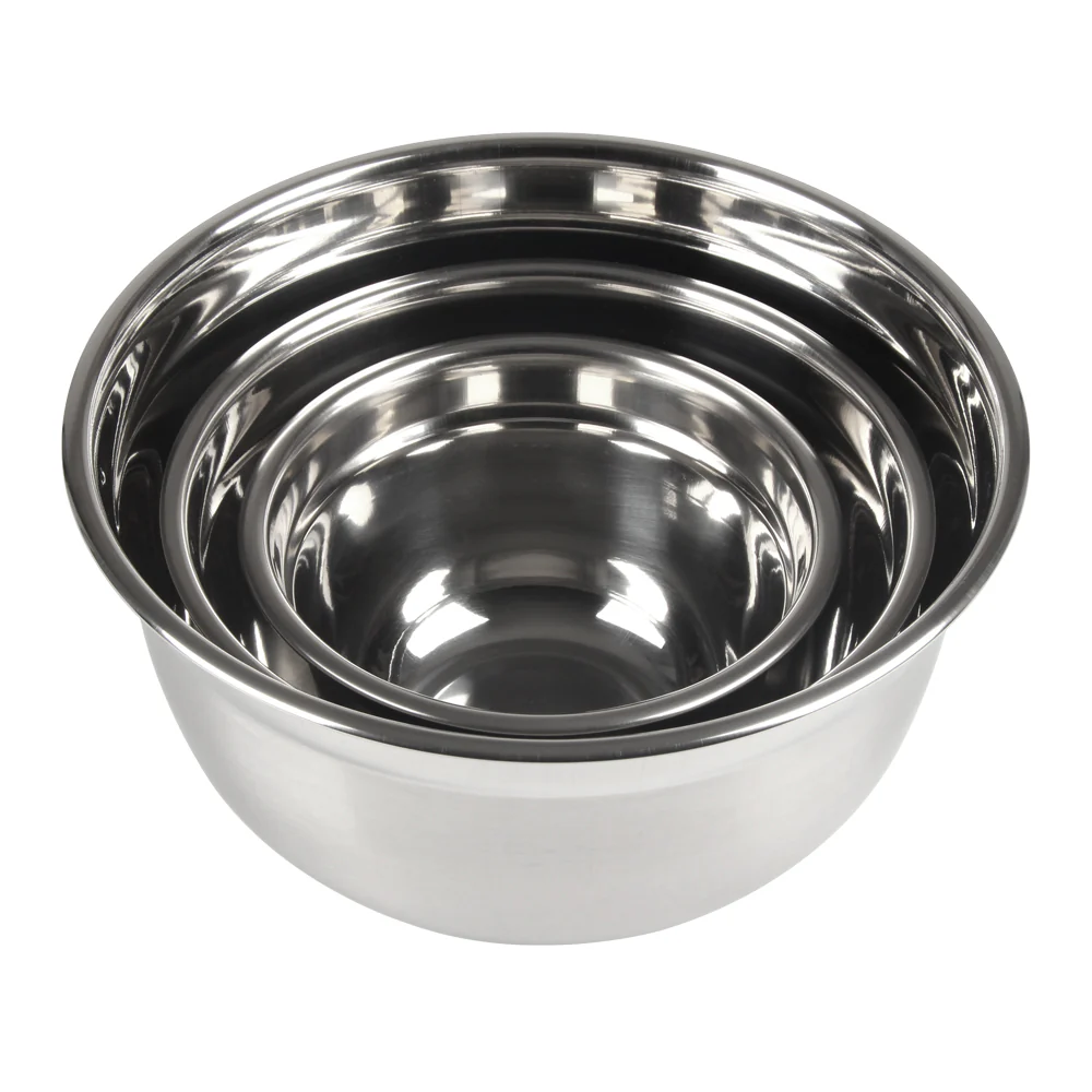Stainless Steel 3 PC Bowl Set - Image 2