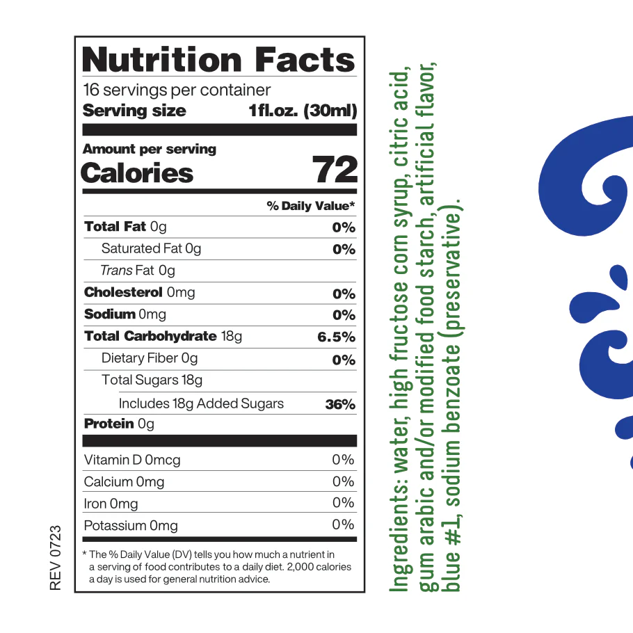 Time For Treats - Blue Raspberry Syrup - Image 6