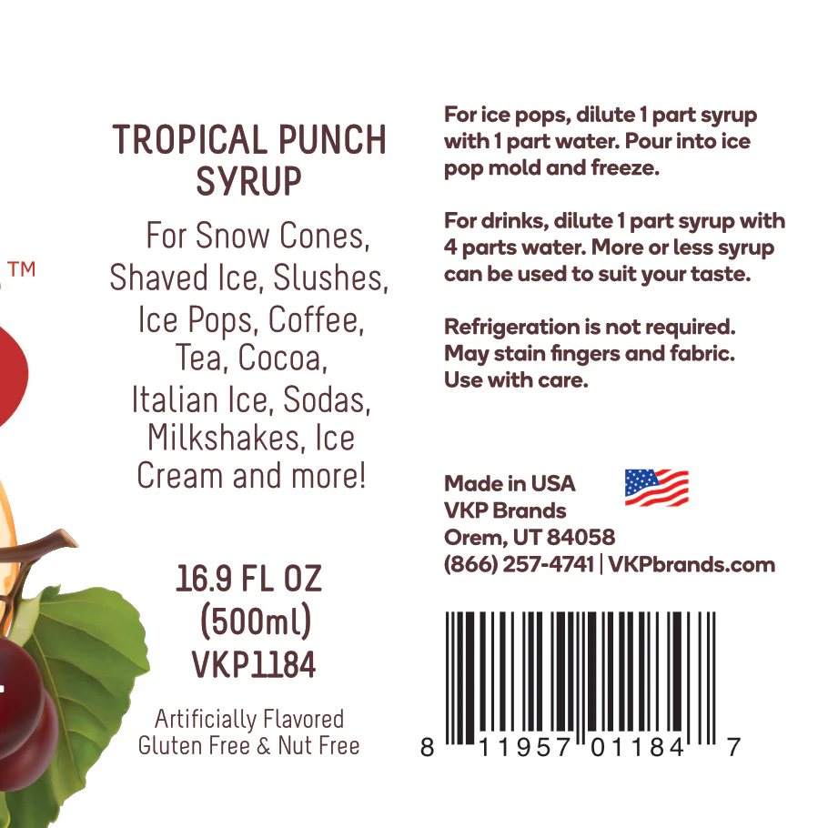 Time For Treats - Tropical Punch Syrup - Image 5