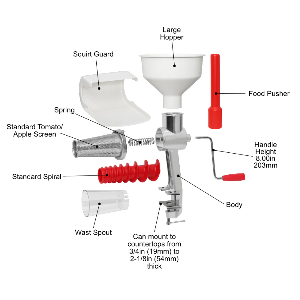 Food Strainer & Sauce Maker - Model 250 - Image 4